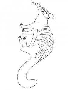 Numbat coloring page - picture 8