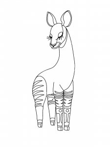 Okapi coloring page - picture 18