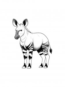 Okapi Coloring Pages 19