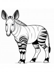 Okapi coloring page - picture 21