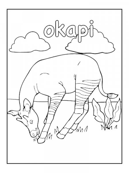 Okapi Coloring Pages (Free Printables for Kids)