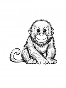 Orangutan Coloring Pages 27