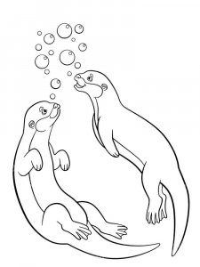 Otter coloring page - picture 14