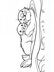 Otter coloring page - picture 23