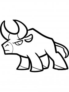 Ox coloring page - picture 1