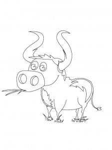 Ox coloring page - picture 10