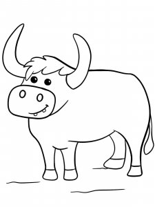 Ox coloring page - picture 12