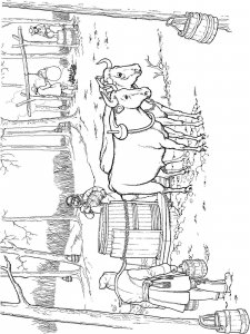 Ox coloring page - picture 14