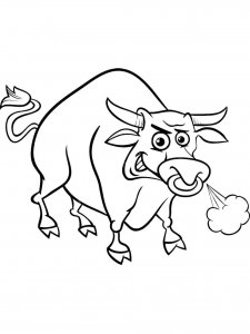 Ox coloring page - picture 15