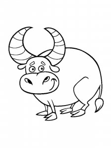 Ox coloring page - picture 16
