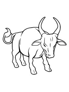 Ox coloring page - picture 17