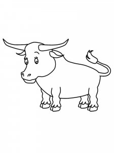 Ox coloring page - picture 19