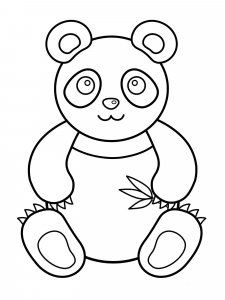 Panda coloring page - picture 11