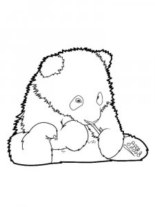 Panda coloring page - picture 13
