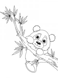 Panda coloring page - picture 14