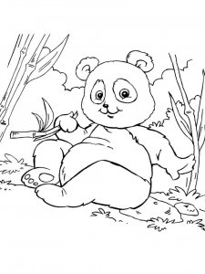 Panda coloring page - picture 15