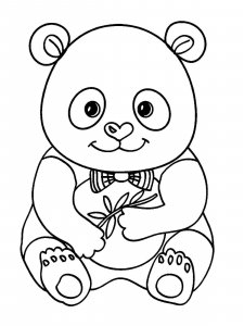 Panda coloring page - picture 18
