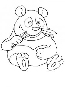 Panda coloring page - picture 2