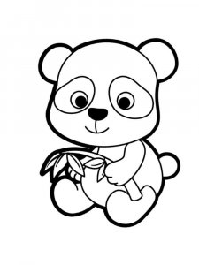 Panda coloring page - picture 21