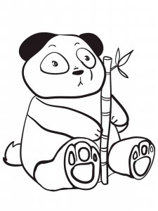 Panda coloring page - picture 22