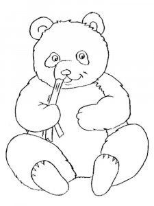 Panda coloring page - picture 24