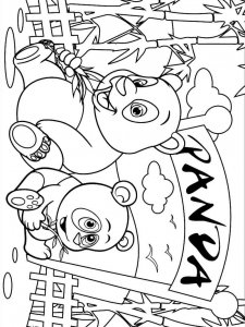 Panda coloring page - picture 26