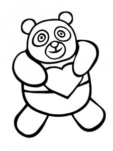 Panda coloring page - picture 31
