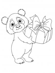 Panda coloring page - picture 35