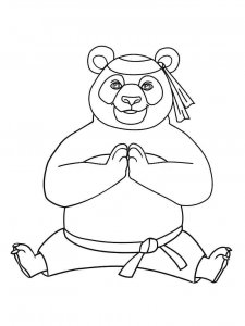 Panda coloring page - picture 37