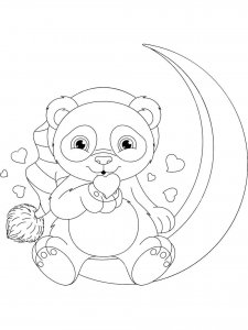 Panda coloring page - picture 6