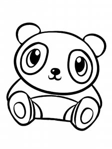 Panda coloring page - picture 8