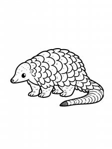 Pangolin Coloring Pages 22