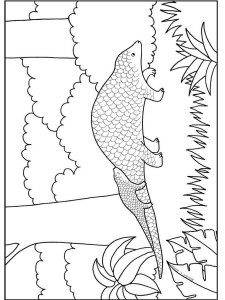 Pangolin coloring page - picture 3