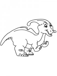 Parasaurolophus coloring page - picture 11