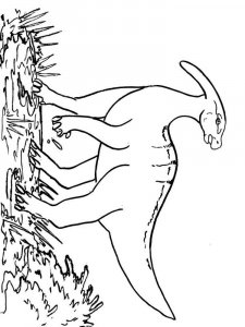Parasaurolophus coloring page - picture 13
