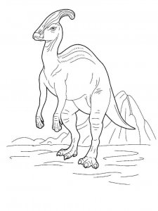 Parasaurolophus coloring page - picture 15
