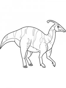 Parasaurolophus coloring page - picture 16