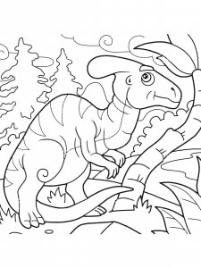 Parasaurolophus coloring page - picture 17