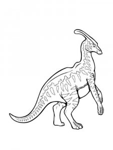 Parasaurolophus coloring page - picture 2