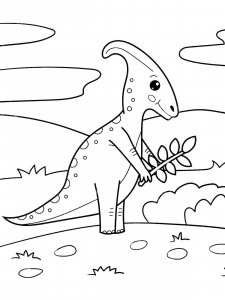 Parasaurolophus coloring page - picture 4