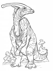 Parasaurolophus coloring page - picture 5