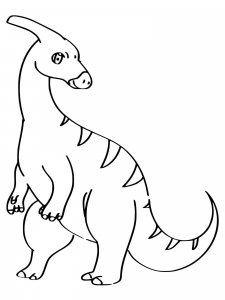 Parasaurolophus coloring page - picture 6