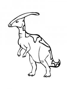 Parasaurolophus coloring page - picture 9