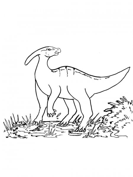 Parasaurolophus coloring pages