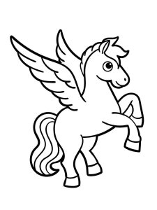 Pegasus coloring page - picture 1