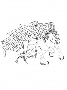 Pegasus coloring page - picture 12