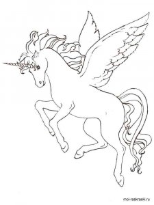 Pegasus coloring page - picture 13