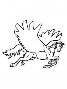 Pegasus coloring page - picture 14