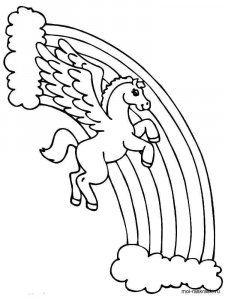 Pegasus coloring page - picture 17