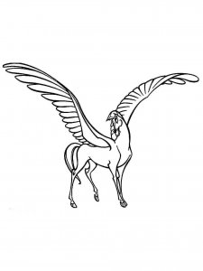 Pegasus coloring page - picture 18